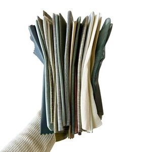 20 Assorted Designer Neutral Upholstery Fabric Swatches | Quilting Crafts Sewing